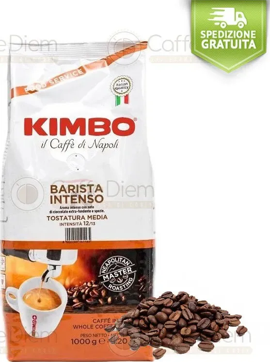 Caffè in grani kimbo barista intenso offerta 12 chili