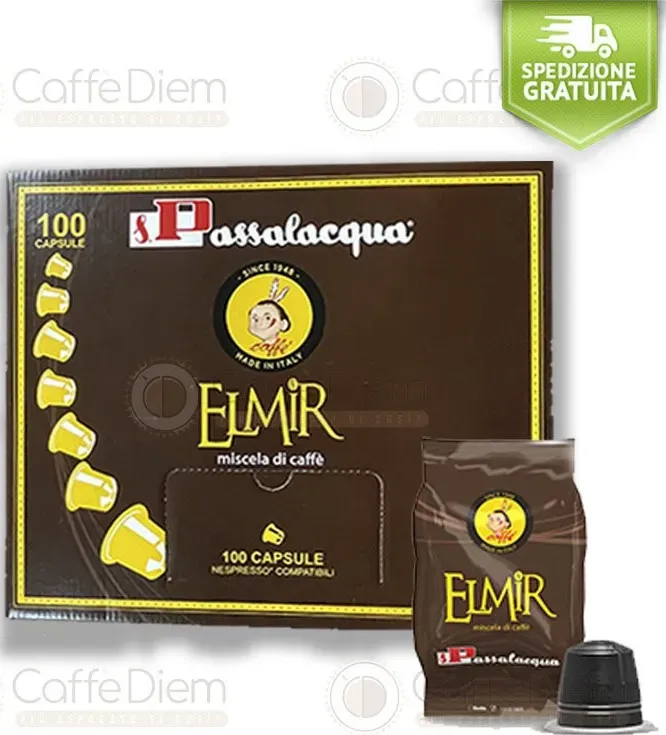 Offerta capsule compatibili nespresso caffè passalacqua elmir 300