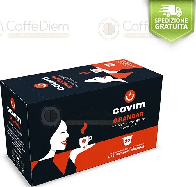 Covim capsule nespresso compatibili miscela granbar