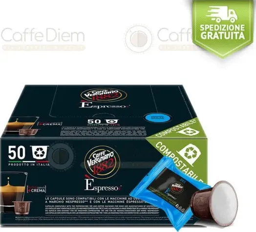 Caffè vergnano capsule compatibili nespresso dek decaffeinato 150 offerta