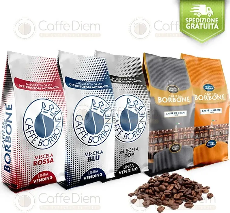 caffè in grani borbone kit degustazione 5kg di caffediem.it