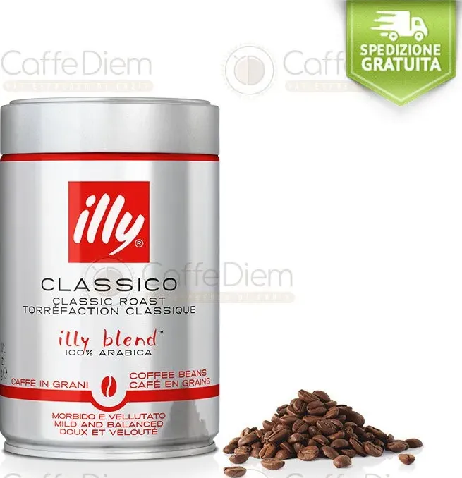 Caffè illy in grani tostato classico offerta 6 kg bar, casa, ufficio