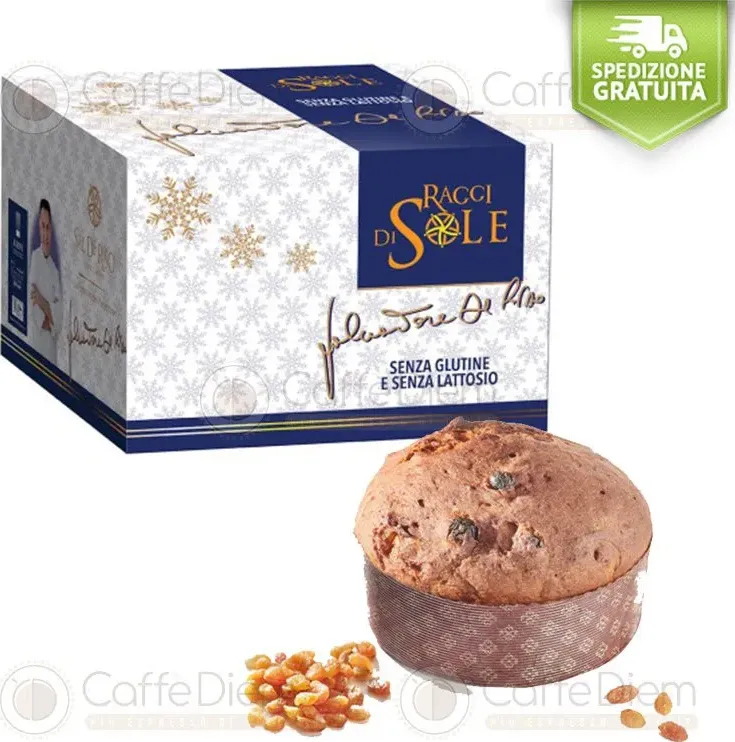 Panettone sal de riso milanese senza glutine e lattosio 500gr