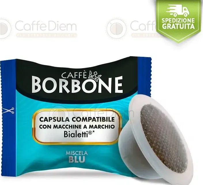 Offerta 600 capsule borbone compatibili bialetti miscela blu