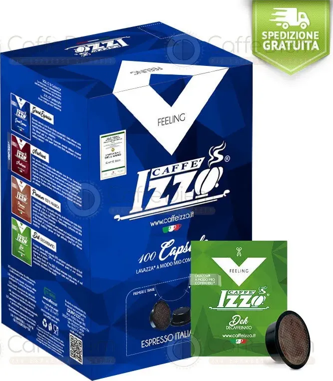 Capsule compatibili a modo mio izzo dek deca decaffeinato offerta 200