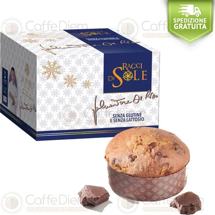 Panettone sal de riso cioccolato senza glutine e lattosio 500gr