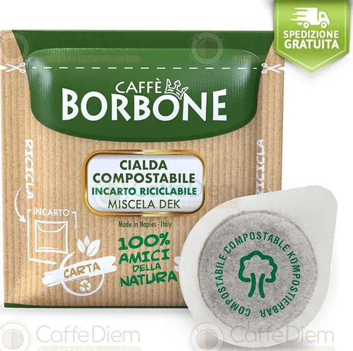 Offerta cialde borbone miscela dek deca decaffeinato 300