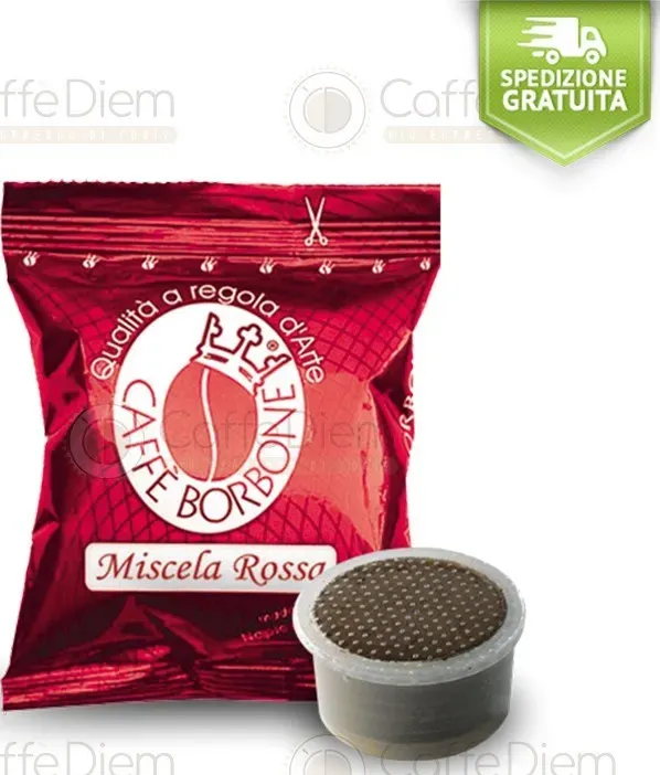 Capsule caffè borbone compatibili lavazza espresso point 100 miscela rossa