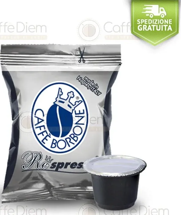 Capsule caffè borbone compatibili nespresso 100 miscela nera