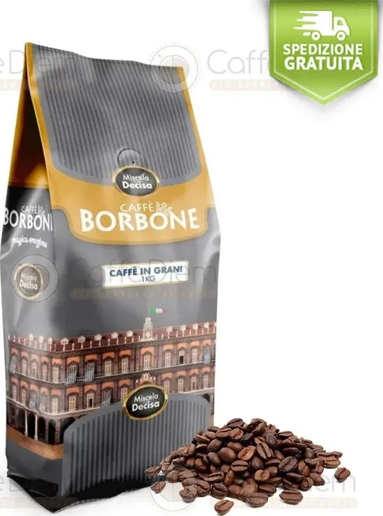 Caffè in grani borbone miscela decisa 3kg