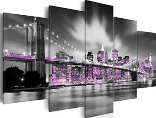 Quadro  New York color ametista