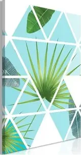 Quadro  Geometric Palm (1 Part) Vertical