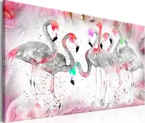 Quadro  Flamingoes Family