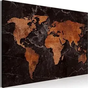 Quadro  Copper Map (1 Part) Wide