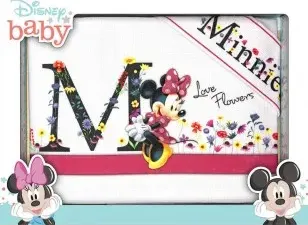 Lenzuola lettino neonato Minnie love flowers Disney