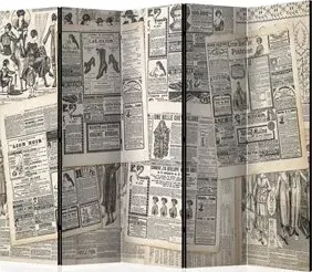 Paravento  Vintage Newspapers II [Room Dividers]