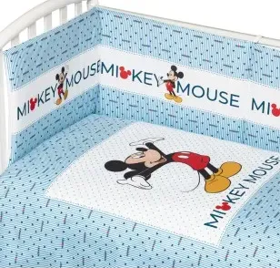 Copripiumino lettino con paracolpi Disney Mickey Mouse