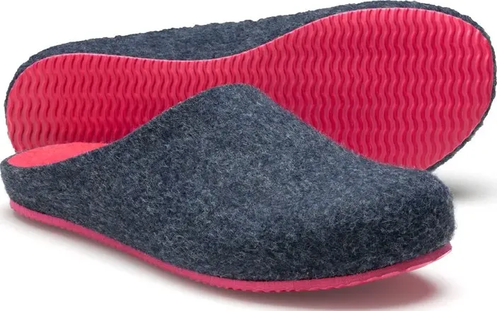 Pantofole con plantare anatomico sansa navy-fucsia di suecos