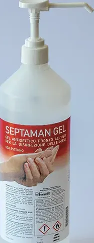 septaman gel disinfezione mani 1 lt con il dosatore di eurosima.it