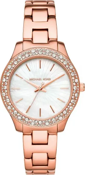 "Orologio MICHAEL KORS donna Liliane oro rosa / bianco"