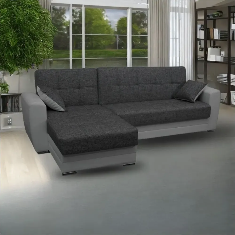 Divano letto dynamic con penisola e contenitore grigio prezzo