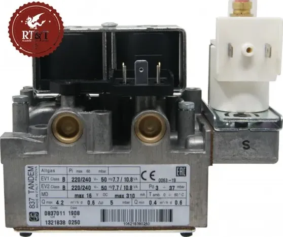 Valvola Gas Sit 837011 per Sylber R7254