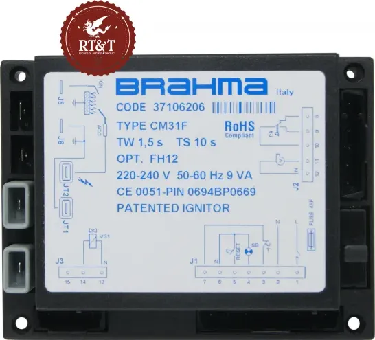 Scheda BRAHMA CM31F 37106206 per Immergas Extra @ CS, Extra @ TF, Extra Intra, Extra Mini, Eolo Maior @, Zeus Maior di ricambipercaldaie.it