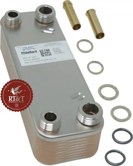 Scambiatore Vaillant per VMW 254/2 XE, VMW 255/2 E, VMW 246 E-C, VMW 286 E-C 065053