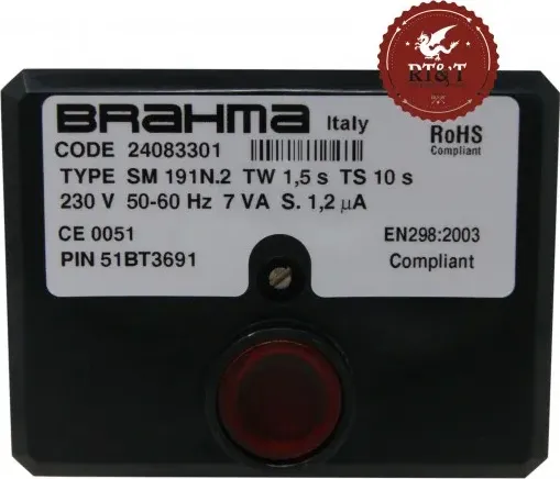 Scheda accensione apparecchiatura BRAHMA SM191N.2 24083301