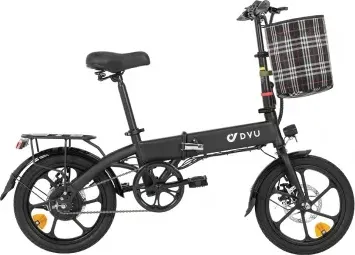 DYU A1F Pro Bici Elettrica Pieghevole, Motore 250W, Batteria 36V 7.5Ah, Pneumatico 16*1.75 pollici, Velocità massima 25km/h