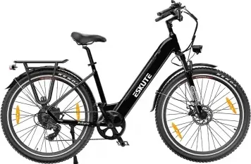 ESKUTE ES-28-LJ Bicicletta elettrica, motore 250W, batteria 36V 20Ah, pneumatici 28*1,75' - Nero