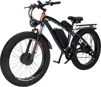 GUNAI GN88 Mountain Bike Elettrica, Pneumatici Grassi 26*4.0in, Motori 1000W*2, Batteria 48V 22Ah