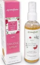 Spray smudge alla Rosa u0026 Salvia Bianca naturale Aromafume - 100ml