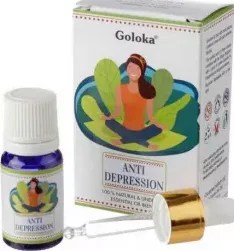 Miscela di oli essenziali Goloka - Bottiglia da 10ml con pipetta - Antidepressivo