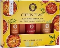  Set Olio Essenziale Aromatherapy Citrus Blast -- 3x5 ml