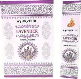 Incenso Ayurvedic Masala Lavender Premium -- Box 12 confezioni