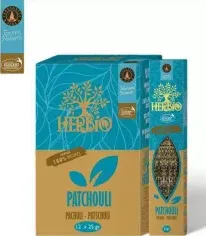 Incenso Ecocert Herbio Patchouli box 12 confezioni