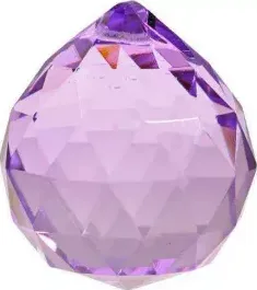 Cristallo Arcobaleno Sfera Viola - Qualità Aaa -- 5 Cm