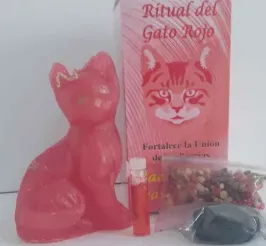 Candela esoterica Gato Rojo