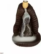 Incensiera in ceramica a flusso inverso backflow -- Budda Thai--10x7 CM