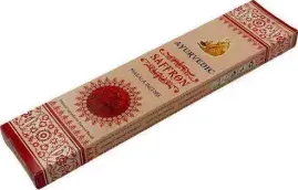 Incenso Ayurvedic Masala Saffron Premium -- 15 G