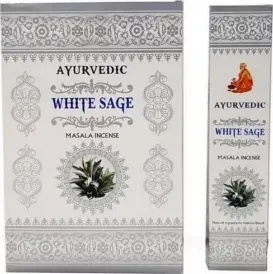 Incenso Ayurvedic Masala White Sage Premium -- Box 12 confezioni
