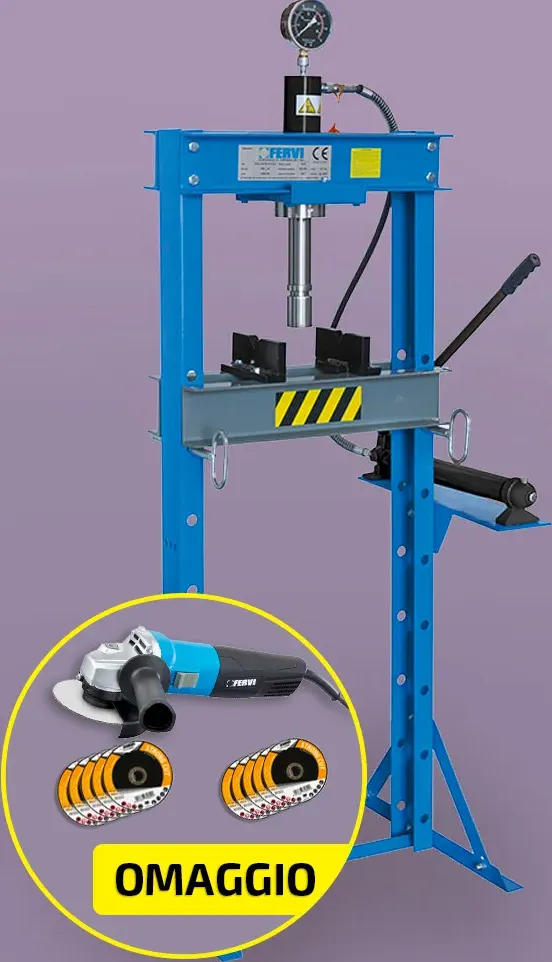 Pressa idraulica manuale 20 tonnellate P001/20 Fervi