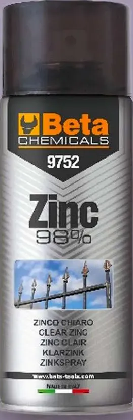 Zinco chiaro spray 400 ml 9752 Zinc 98% Beta Chemicals