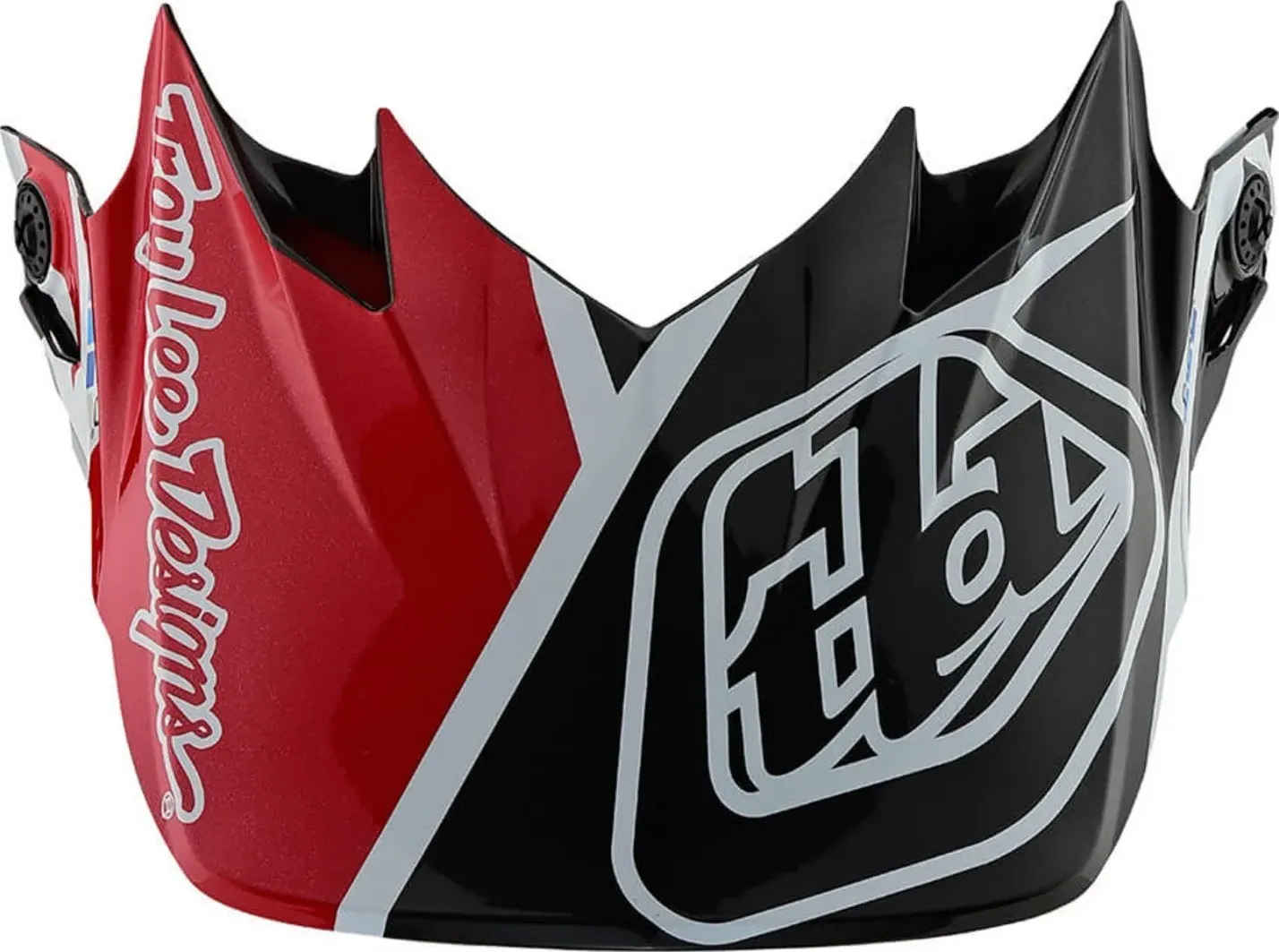 Troy Lee Designs SE4 Metric Visiere Caschi Motocross, nero-rosso