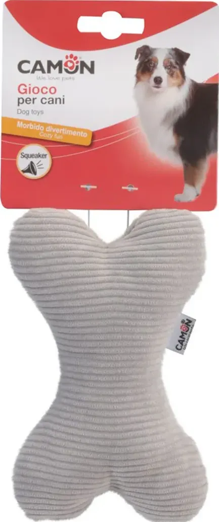 Camon Gioco Osso con squeaker per cani 15 cm