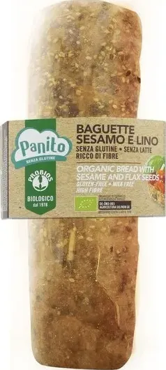 Pane baguette sesamo e lino senza glutine