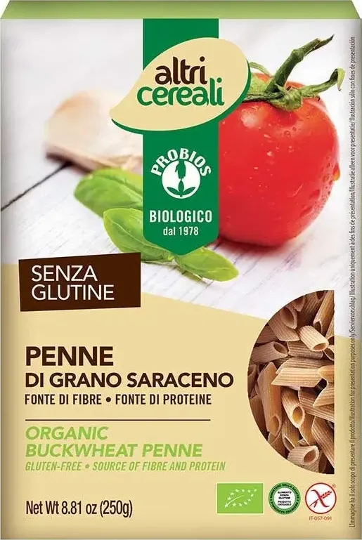 Penne di grano saraceno bio senza glutine