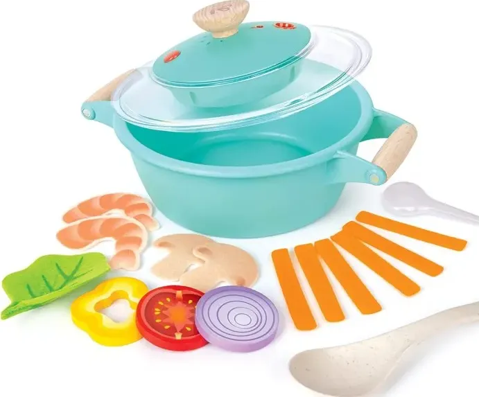 Hape piccolo chef - set cottura a vapore, accessori da cucina