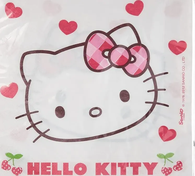 20 tovaglioli di carta, 33x33 cm hello kitty hearts, 5pr81794